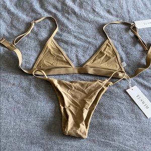 TJ Swim Lily Bottom and Lily Top- Olive Green